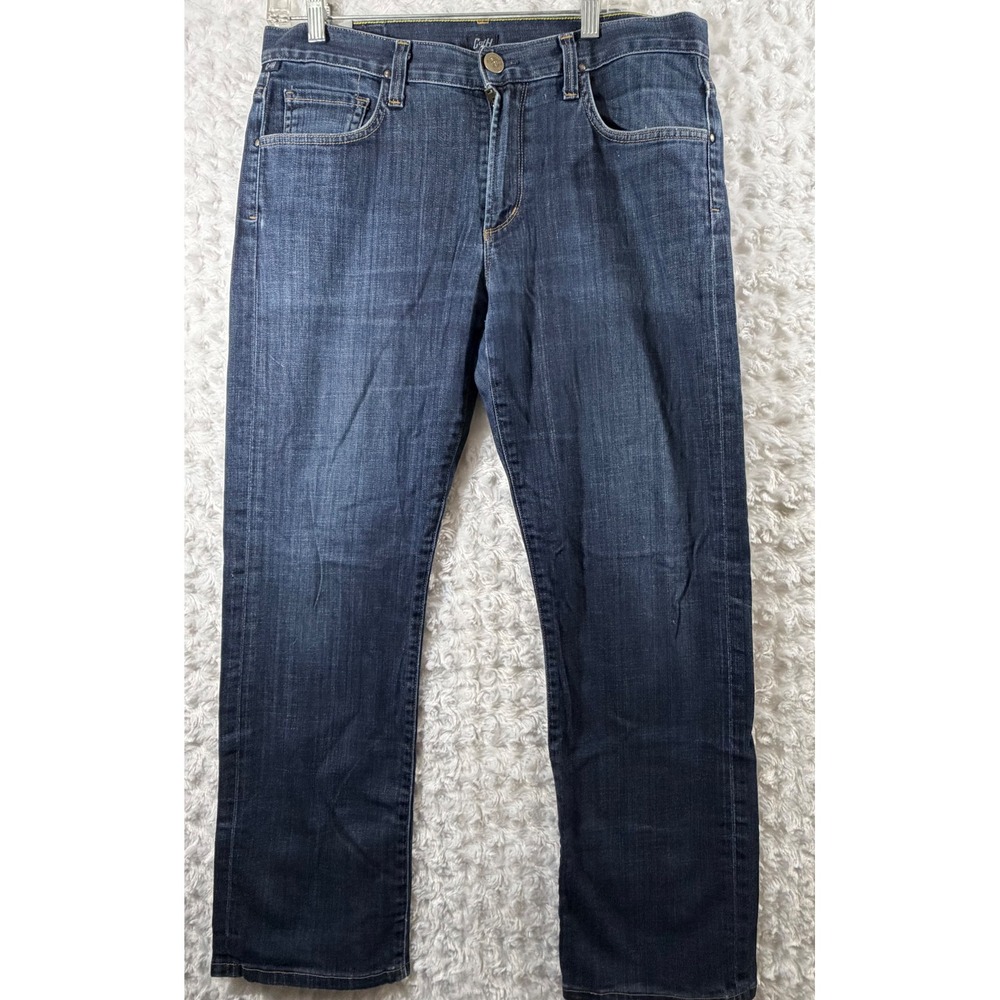 Citizens of Humanity Mens Sid Straight Leg Jean Size 33 Dark Wash Denim